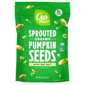 One bag of 'Go Raw' Sprouted Pumpkin Seeds. Image taken from amazon.com.