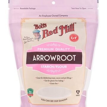 One bag of Bob's Red Mill brand of Arrowroot powder.