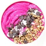 One Pitaya Bowl with toppings.